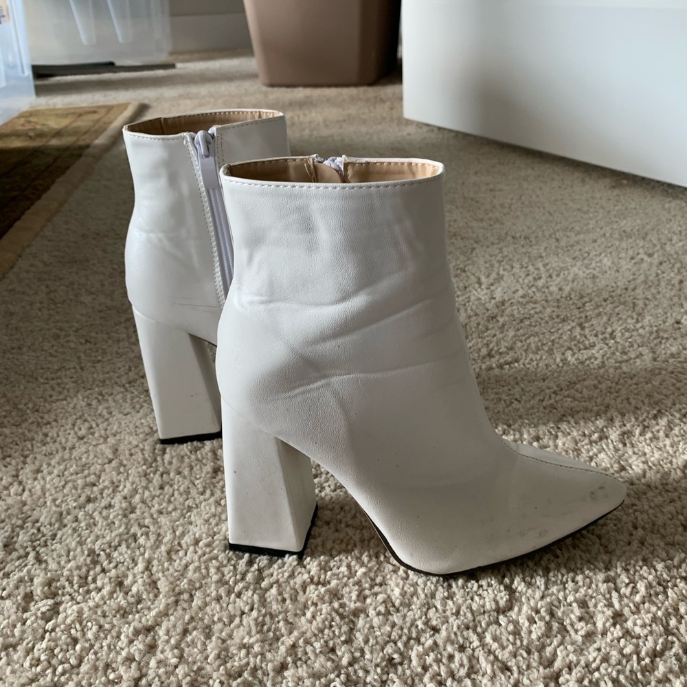 White booties